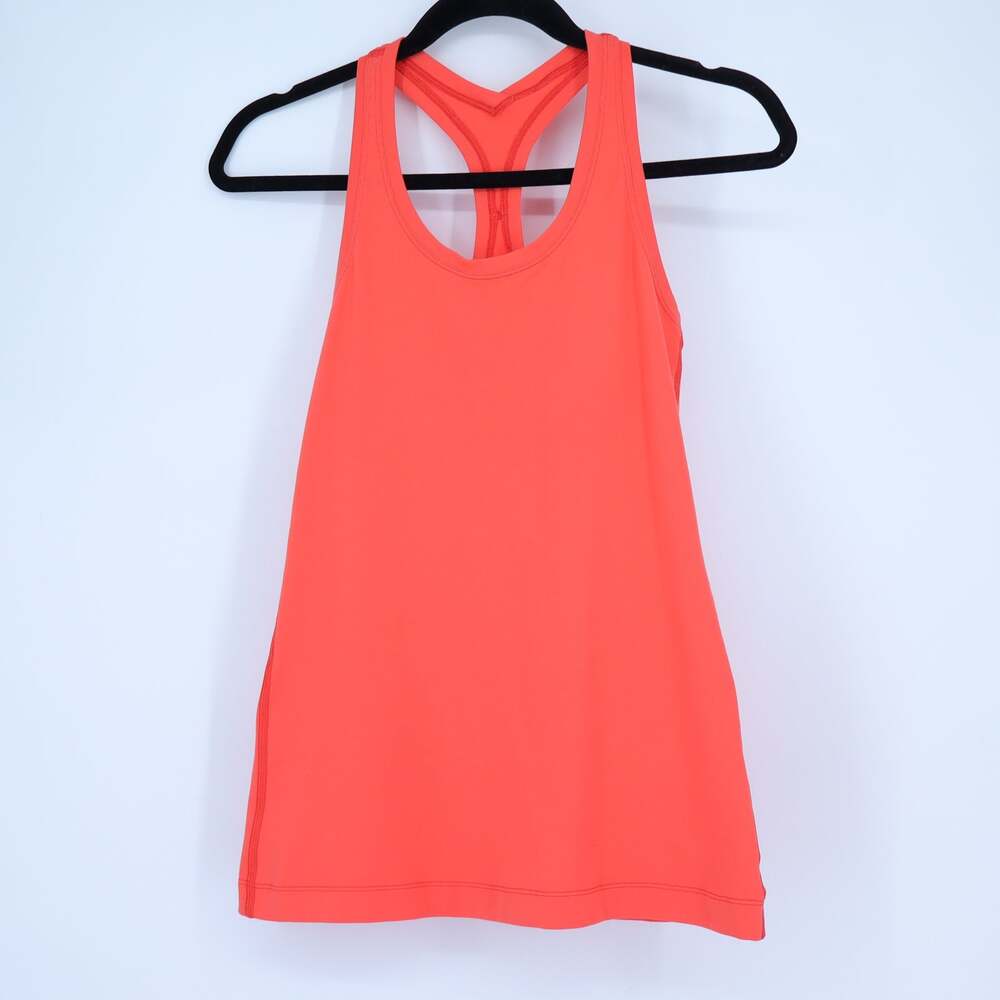 LULULEMON Cool Racerback Knit Tank Top Cape Red Active Knit Women's 4